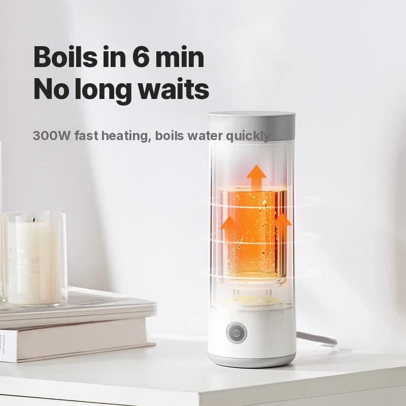 Cană electrică portabilă pentru încălzire, oțel inoxidabil 304 300ml 220V