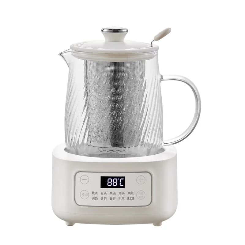 Oală electrică din sticlă pentru sănătate 1-1,5L, control tactil, pentru ceai