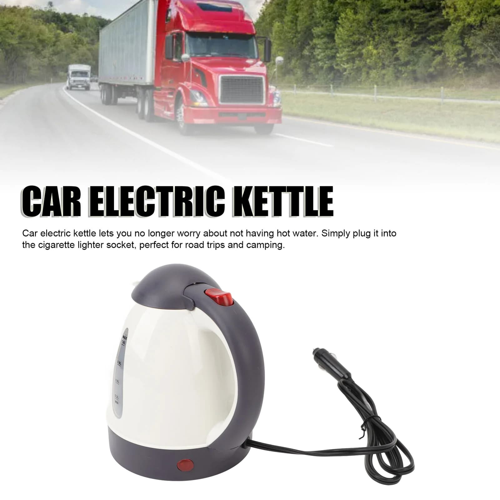 Ceainic electric auto pentru mașină 1L 12V/24V