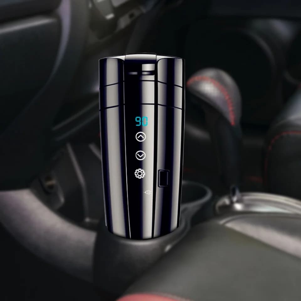 Pahar auto cu ecran tactil 12V/24V