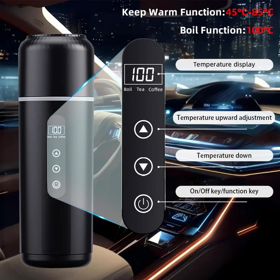 Cană termică auto 500ml 12V/24V