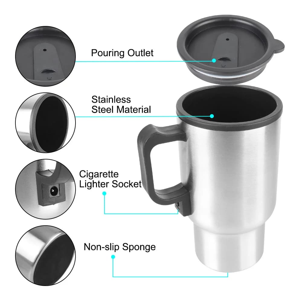 Căniță electrică pentru mașină 450ml 12V