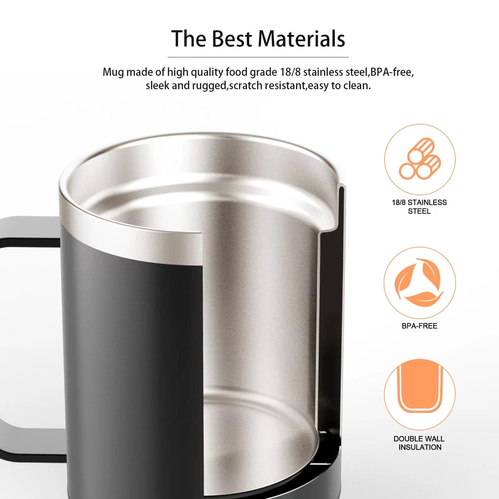 Cană de cafea încălzită USB, 12oz