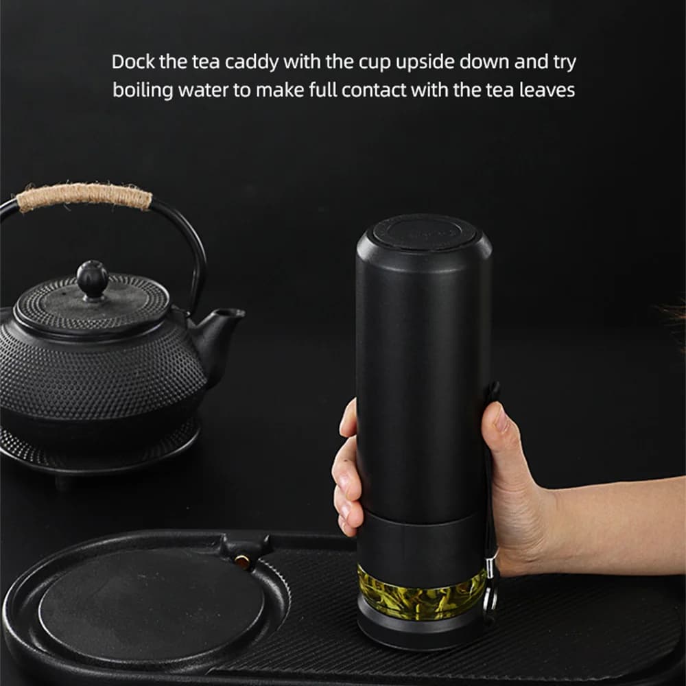Sticlă termos 500ml cu infuzor de ceai